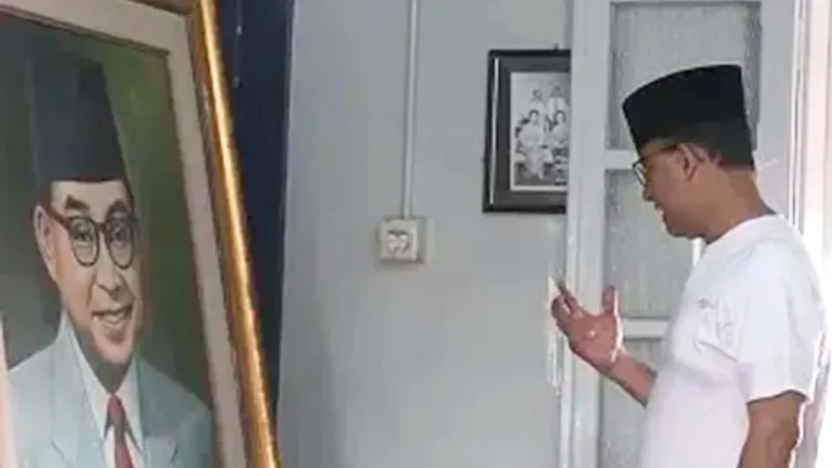 Viral !! Video Anies Berbicara Didepan Lukisan Bung Hatta