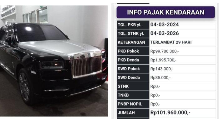 Rolls Royce Sandra Dewi Disita