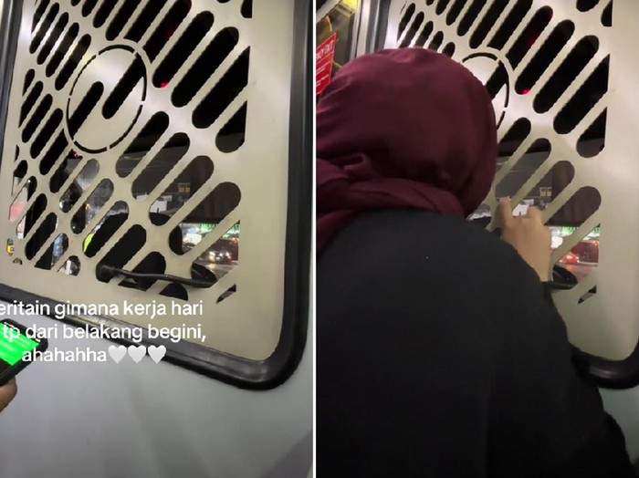 Viral Wanita di Supirin Ayahnya Sendiri Saat di Transjakarta