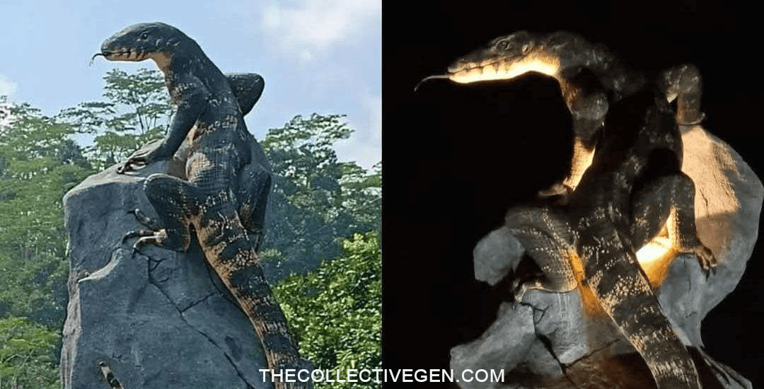 Viral Patung Biawak di Wonosobo: Detail Realistisnya