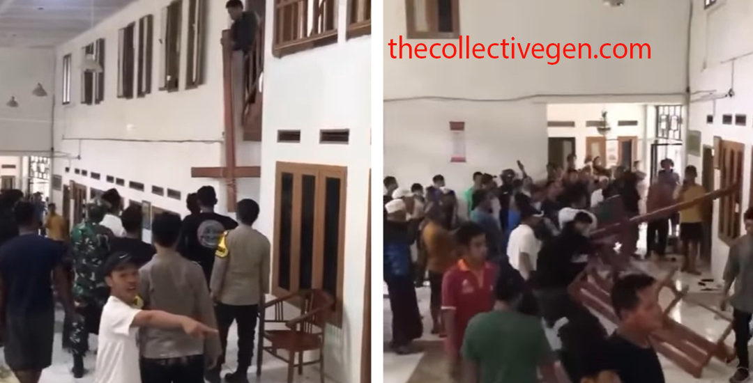 Viral Ratusan Warga Rusak Vila